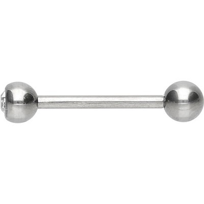 PIERCINGLINE  Piercing Titan Barbell KRISTALL