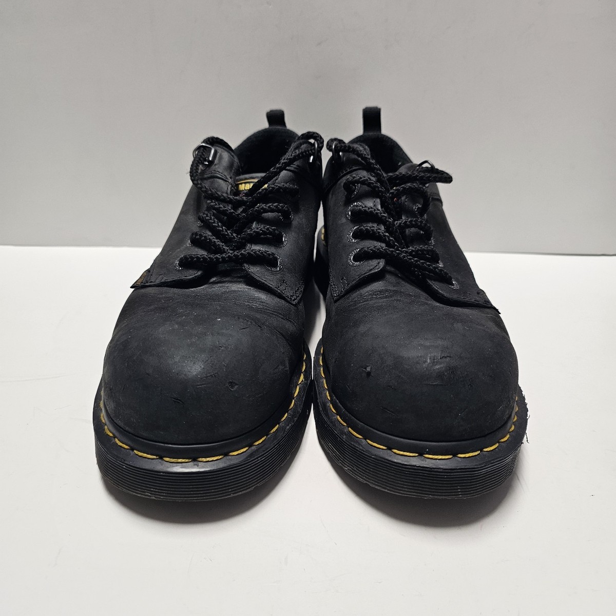 Dr Martens Industrial Steel Toe Shoes Slip Resistant  Men\'s 13 ASTM F2413-05 Doc Marten Industrial Steel Toe Shoes Black Men 9 M Slip  main image 3