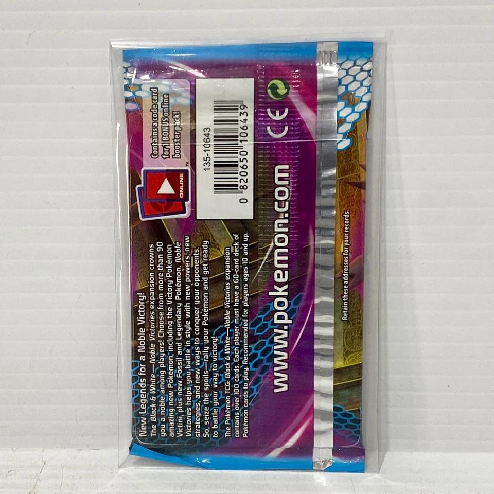 Paquete de refuerzo de cartas Pokémon selladas Hydreigon Noble Victories blanco y negro Foto 2 de 2