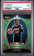 2023 PANINI SELECT LODESTARS GREEN PRIZM #10 JA MORANT PSA 9