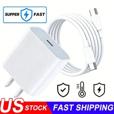 For iPhone 17e 16 15 14 13 Phone Charger Type C Charging Block Power Adapter Lot