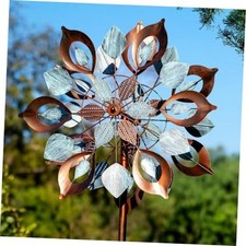 Wind Spinners Outdoor for Yard and Garden, 84 Inch Metal Emerald Dreamland
