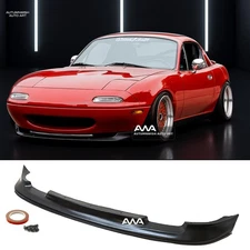 For 90-97 Miata MX-5 GV Style PU Front Bumper Chin Lip Body Kit Ground Effect