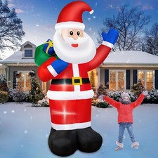 8FT Christmas Inflatables Santa Claus Outdoor Decorations, Christmas Blow Up ...