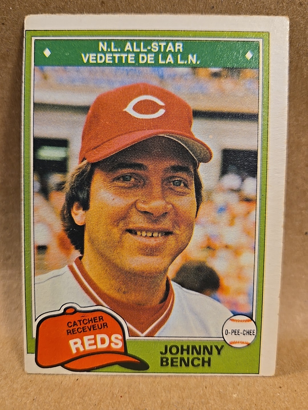 1981 O-PEE-CHEE Baseball #286 Johnny Bench Catcher Cincinnati Reds MLB HOF 