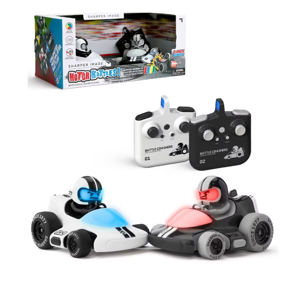 Sharper Image RC Motor Battles Team Battle Racers LED Lights