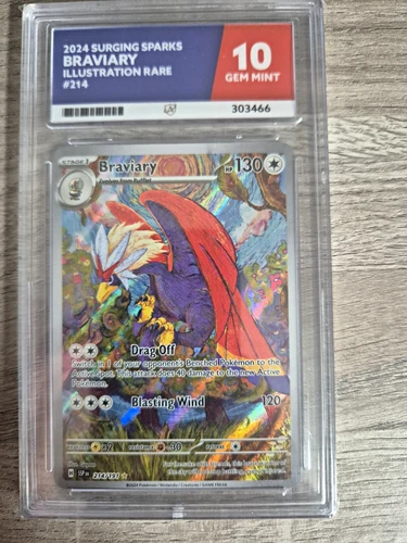 Pokémon TCG Surging Sparks Braviary Illustration Rare 214/191 Holo EN Ace 10