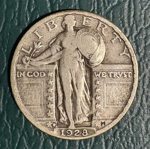 1928 D Standing Liberty Quarter 90% Silver *NO RESERVE!*