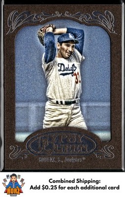 2012 Topps Gypsy Queen #290 Sandy Koufax Framed Gold Los Angeles