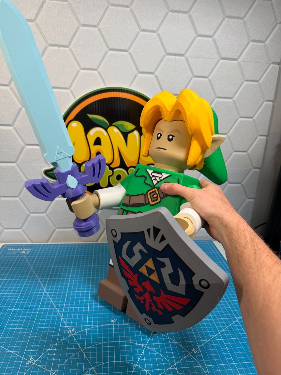 オブジェ HUGE 3D Printed Lego Inspired Link - The Legend of Zelda | eBay