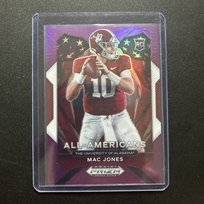 2021 Panini Prizm Draft Picks - Mac Jones #183 AA Purple Prizm 01/75 Bookend(RC)