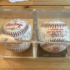 (2) 1997 AL NL All Star Team Signed Auto Baseball OMLB Cleveland Bonds Griffey