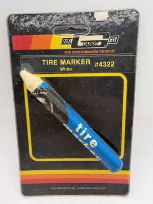 Vintage Mr. Gasket Co. Tire Marker #4322 White NOS