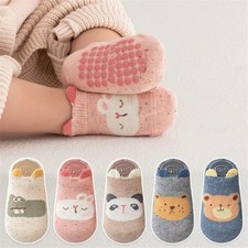 Kids Floor Socks For Boys Girls Soft Cotton Baby Toddler Home Anti-slip Short So