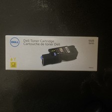 New Genuine Dell Toner Cartridge E525 Series Yellow 1,400 Pages High Yield 3581G