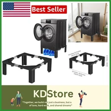 1200LB Heavy-Duty Stainless Steel Laundry Pedestal with Anti-Vibration & Tool...