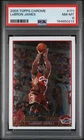 2003 TOPPS CHROME #111 LEBRON JAMES ROOKIE RC PSA 8