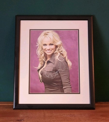Pamela Anderson Signed Photo Display Framed 40cm High x 33cm Wide