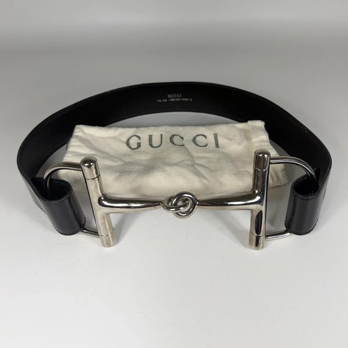 Gucci Super Wide Patent Leather Black Belt Rectangular Silver Belt Buckle Wide Black Faux Leather Patent Belt With Big Silver Metal  main image 2