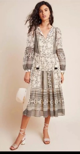 NEW! Talulah Tiered Dress Tiered Anthropologie ModCloth Midi Free People Small - Picture 2 of 9