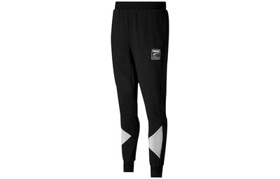 PUMA Rebel Logo Cuffed Joggers Mid Waist Knit