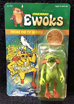1985 VINTAGE KENNER STAR WARS EWOKS KING GORNEESH MISB UNPUNCHED