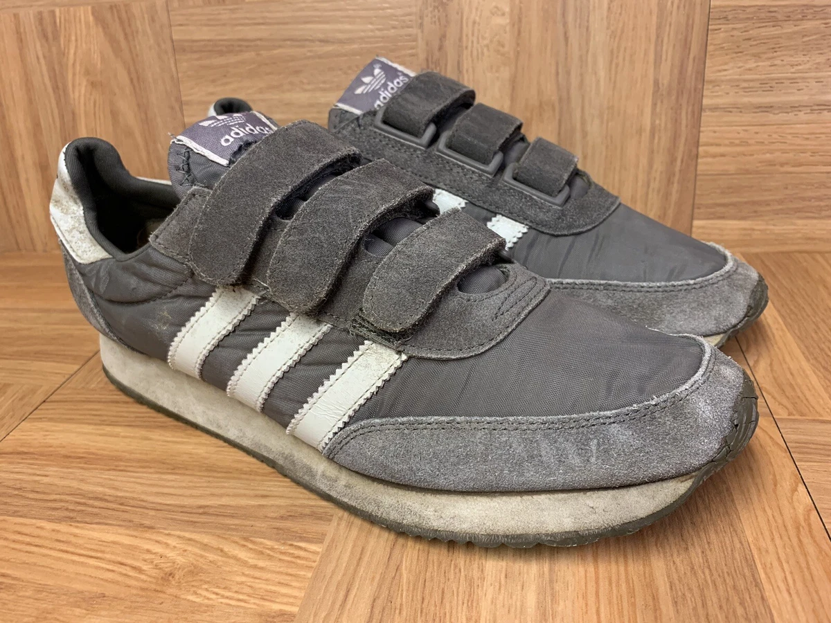 Vintage🔥 Adidas Monterrey Triple Velcr0 Strap Gray Sz 8 Men&#039;s 078305 LE | eBay