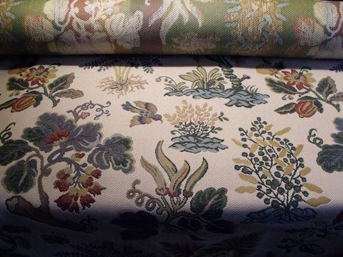 Tapiz de piqué de algodón francés Lee Jofa floral pájaros tela de tapicería precio de venta sugerido por el fabricante 256 USD/año - Imagen 2 de 7