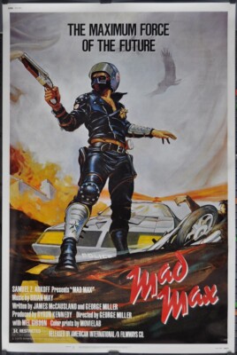 Mad Max 1980 ORIGINAL 40X60 MOVIE POSTER MEL GIBSON JOANNE SAMUEL