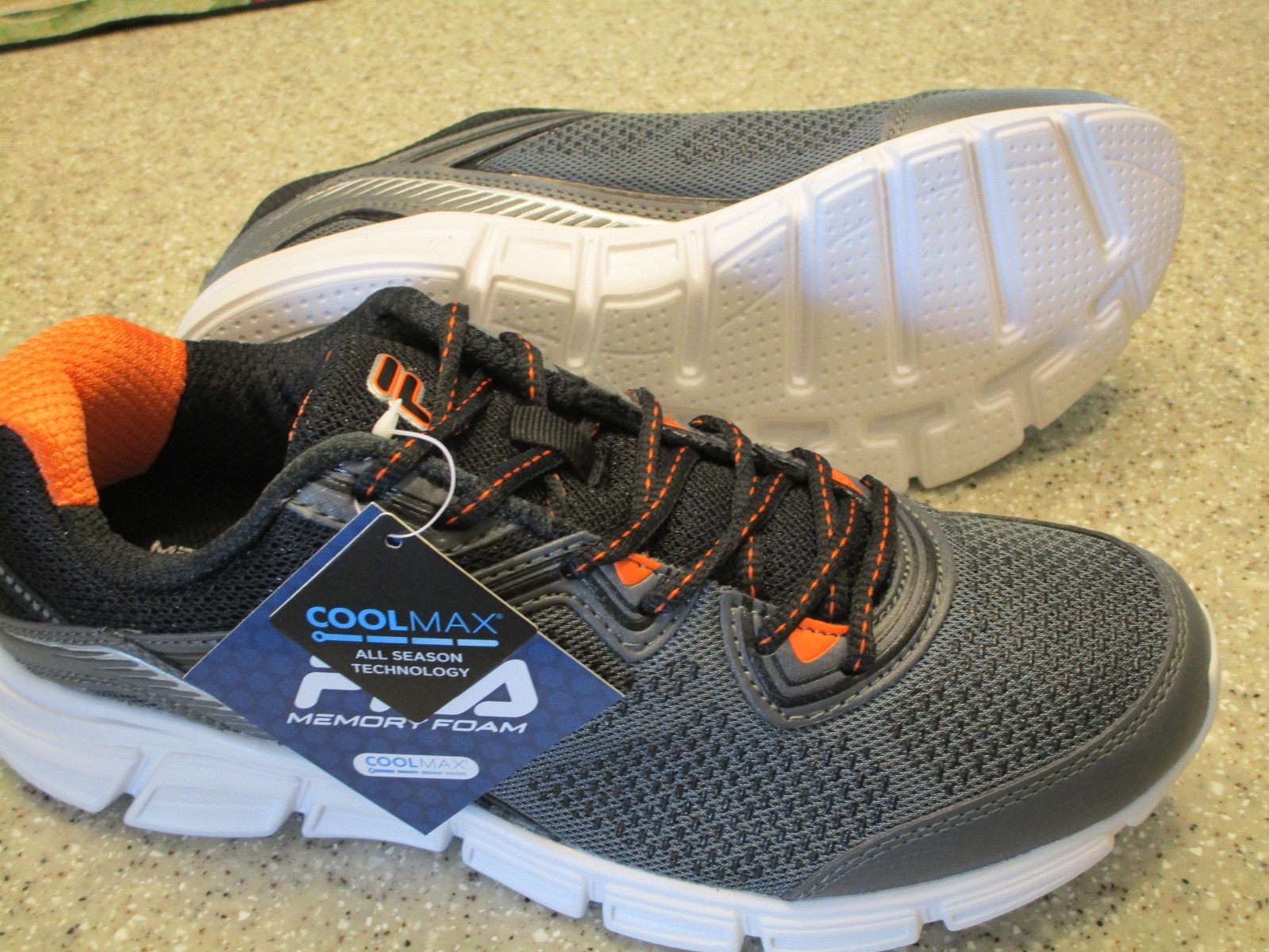 fila memory foam coolmax running shoes