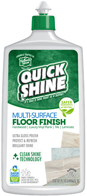 27 Oz Quick Shine Floor-Finish Hardwood Tile Laminate-Vinyl And Stone Protect