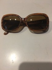 Vintage Liz Claiborne Collect Optical Quality Brown Rectangle Sunglasses Frames
