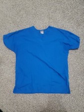Unisex Cherokee Size Small Blue Scrub Top