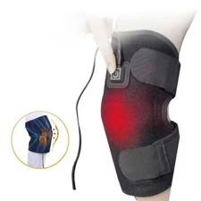Heated Knee Brace Heating Pad, Adjustable Heated Knee Brace Wrap, Heated Knee pa