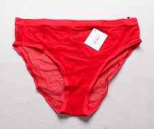 Curvy Couture Womens 4 Piece Sheer Mesh High Cut Brief Pack TS8 Multicolor Large