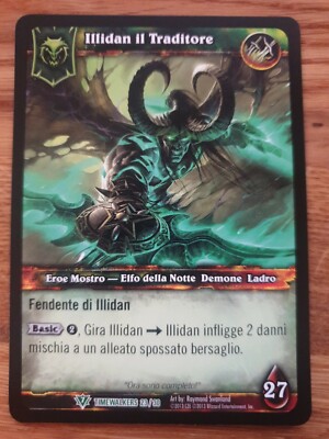 WoW TCG Illidan the Betrayer il Traditore IT Timewalkers 23/30 Alternative Art
