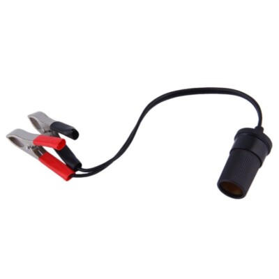Auto Batterieklemme Clip Kabel Krokodilklemmen Zigarettenanzünder DC 12V/24V