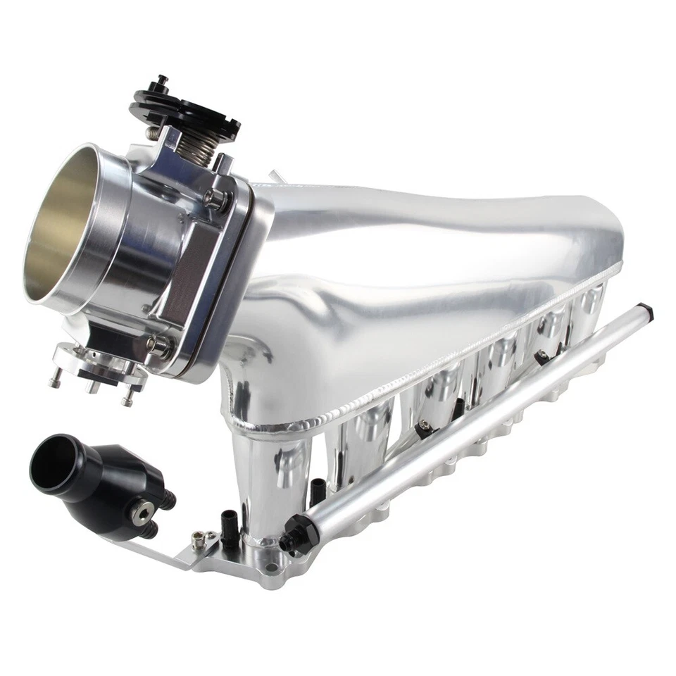 Colector de admisión riel de combustible cuerpo del acelerador 90 mm para Nissan Skyline R32 RB20DET 2,0 L Foto 4 de 4