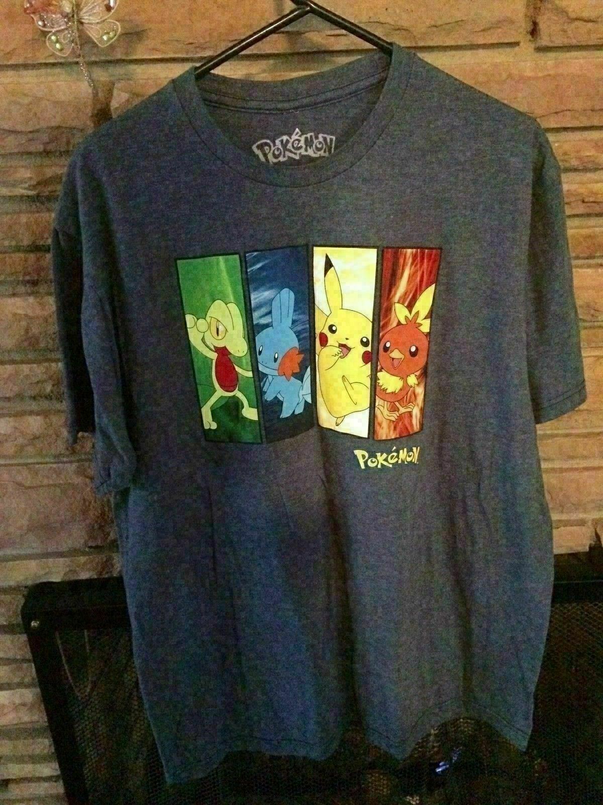 ALTRA Pokemon Characters Graphic T Shirt Size XL Cotton Blend