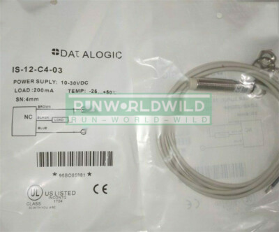 1PCS New For Datalogic Proximity Switch IS-12-C4-03 10-30VDC 200mA SN:4mm