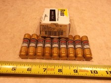 LOT OF 9, FUSETRON FRN-R-2, 2A, 250V CLASS RK5 FUSES, C0102