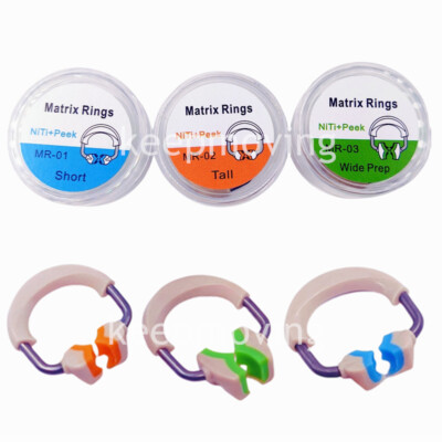 Dental 3D Matrix Bands Ring Matrices Clip Clamp Separator Titanium Fit Garrison