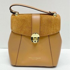 Viola Castellani Leather Florence Backpack Tan