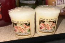 YANKEE CANDLE SET OF 2 VOTIVES-- Cream Colored Ponies ~ BRAND NEW  HARD TO FIND