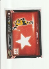 2021-22 UD Credentials Kris Letang - 1st Star of the Night - #1S-5