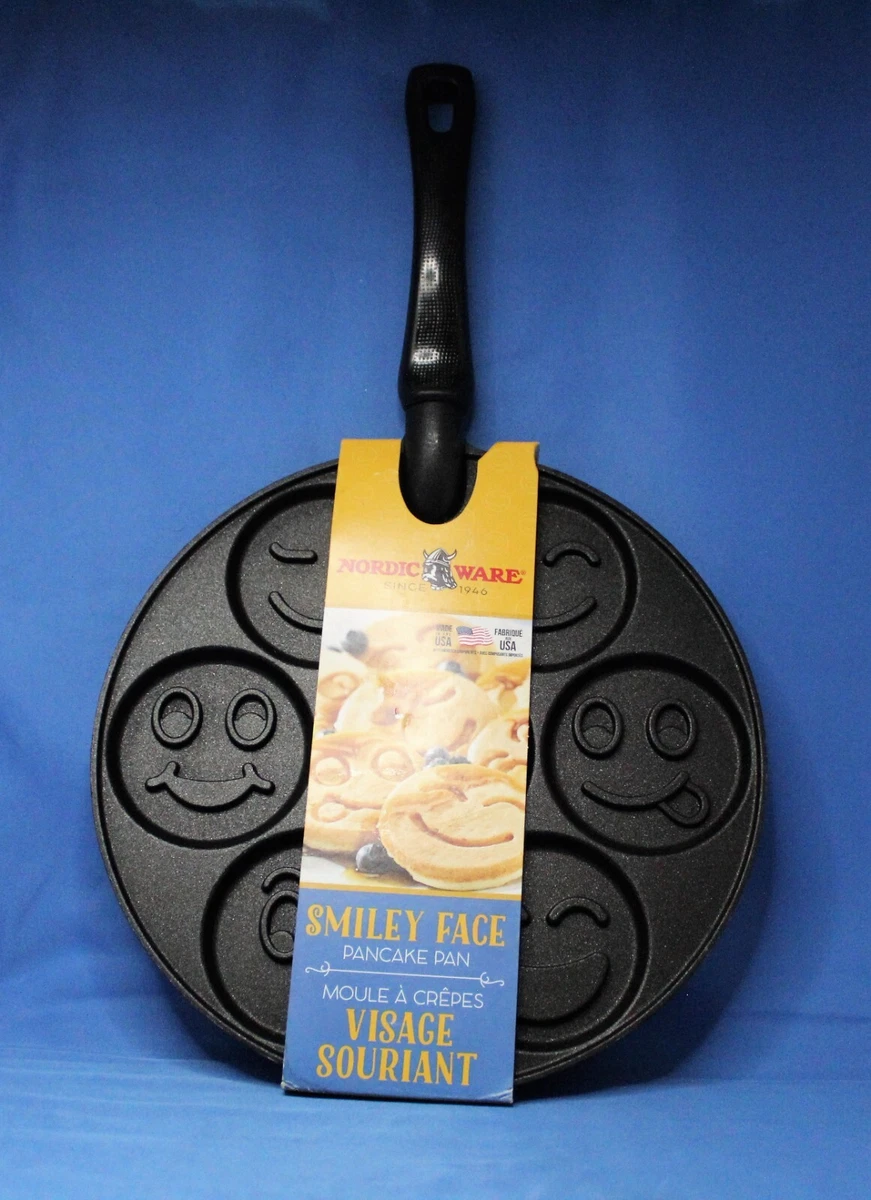 Nordic ware smiley face pancake pan cheap