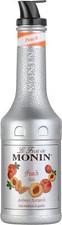 MONIN Peach Fruit Mix Puree 1L for Cocktails, Smoothies and Mocktails.... 