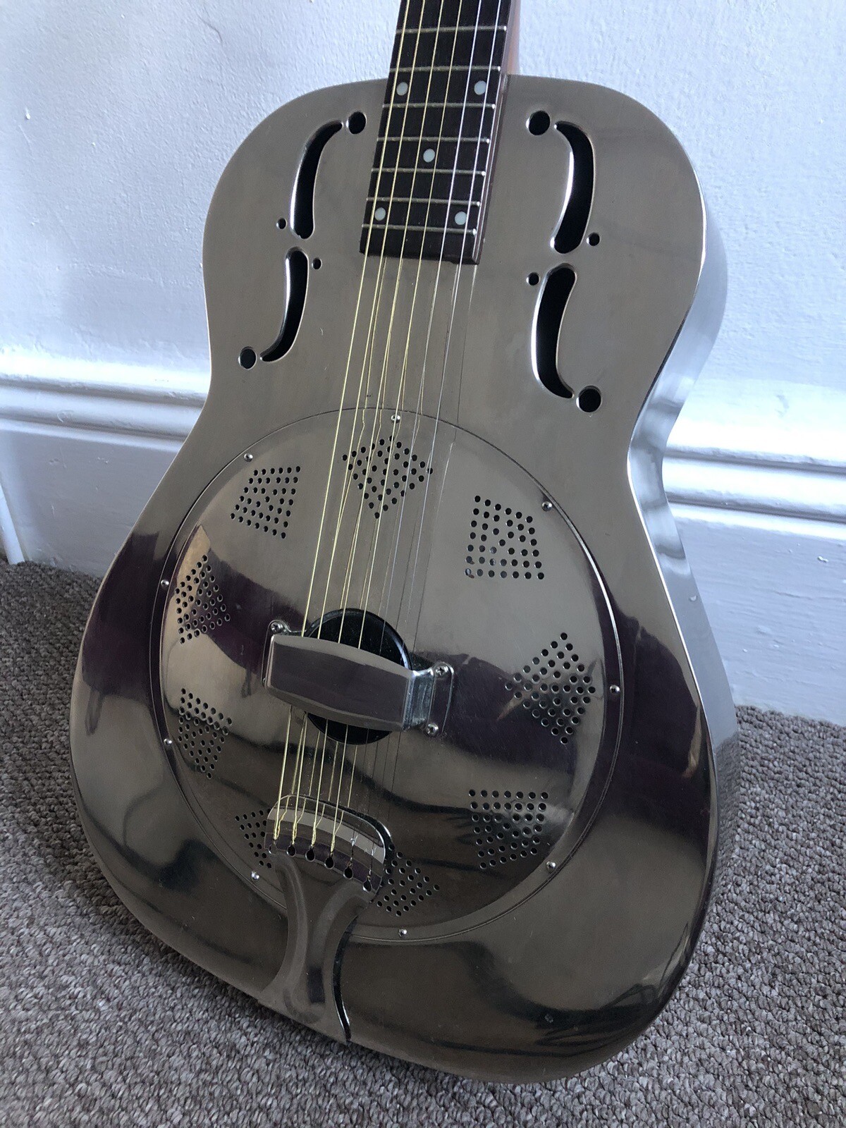 OZARK Resonator Guitar [3515N] Steel Body Resonator Inc. Hard Case eBay