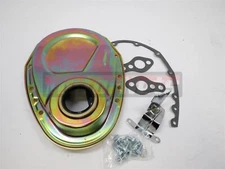 SBC Chevy Zinc Timing Cover Kit Tab Seal 283 327 350 383 400 Small Block Chevy