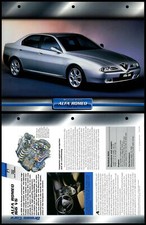Alfa Romeo 166 V6 - 1998 - Saloons - Atlas Dream Cars Fact File Card